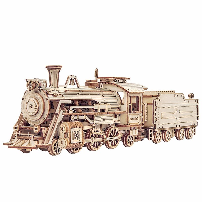 Robotime Train 3D Puzzle Model Mechanical Construction Kit for Car Assembly for Adults - Image 1