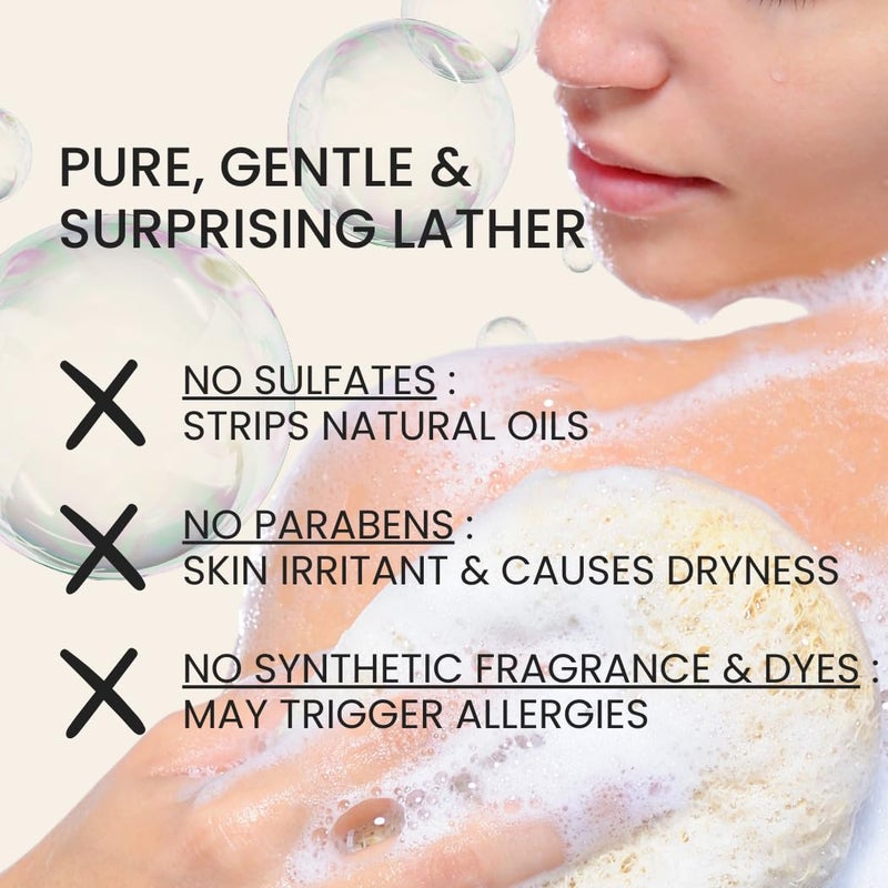 Ahimsa Irish Moss Body Wash for Glowing Hydrated Skin YogaInspired Refreshing Spearmint Ginger AntioxidantRich Vegan SulfateFree Gentle EcoFriendly Sustainable 10oz - Image 3