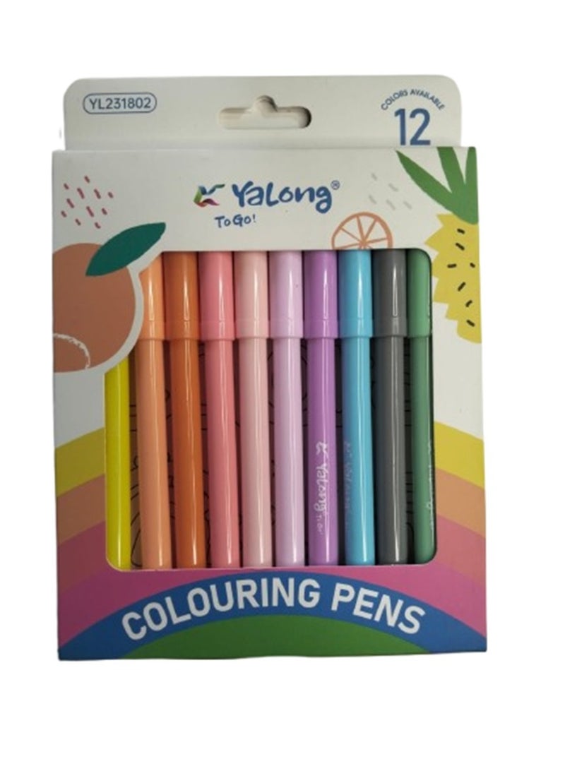 طقم اللوان فلوماستر اثني عشر لون