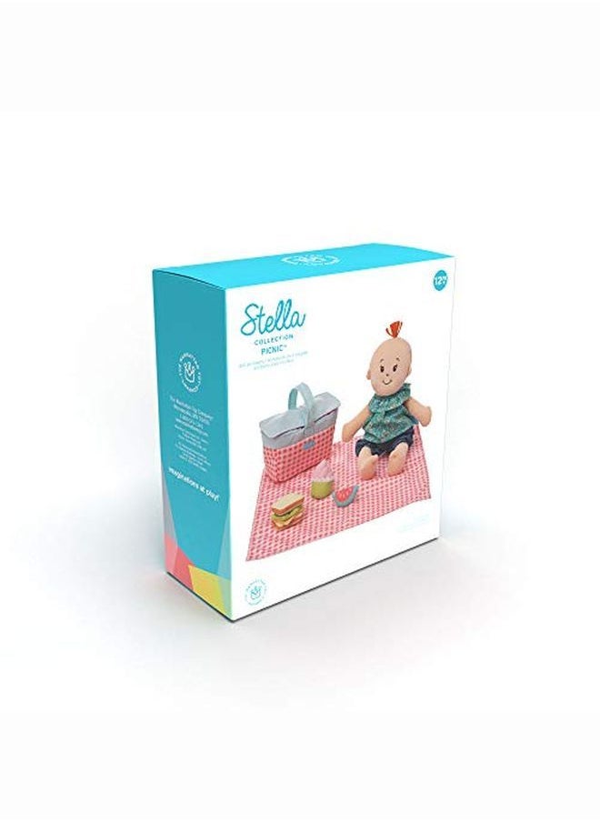 Manhattan Toy - Stella Collection Picnic 5 Piece Baby Doll Picnic Playset For 12" And 15" Stella Dolls - Image 1