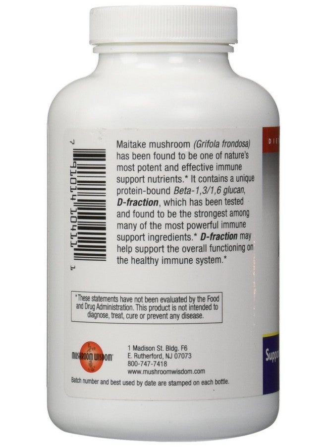 mushroom Matrix MUSHROOM WISDOM Maitake Mushroom Extract D-Fraction 360 Capsules - Image 2