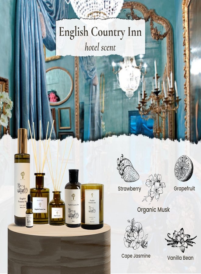 PRISTINE English Country Inn Reed Diffuser Refill with Free Reed Stick | Jasmine, Strawberry, Vanilla Oil Diffuser Refills | Premium Hotel Lobby Reed Diffuser Refill - Image 3