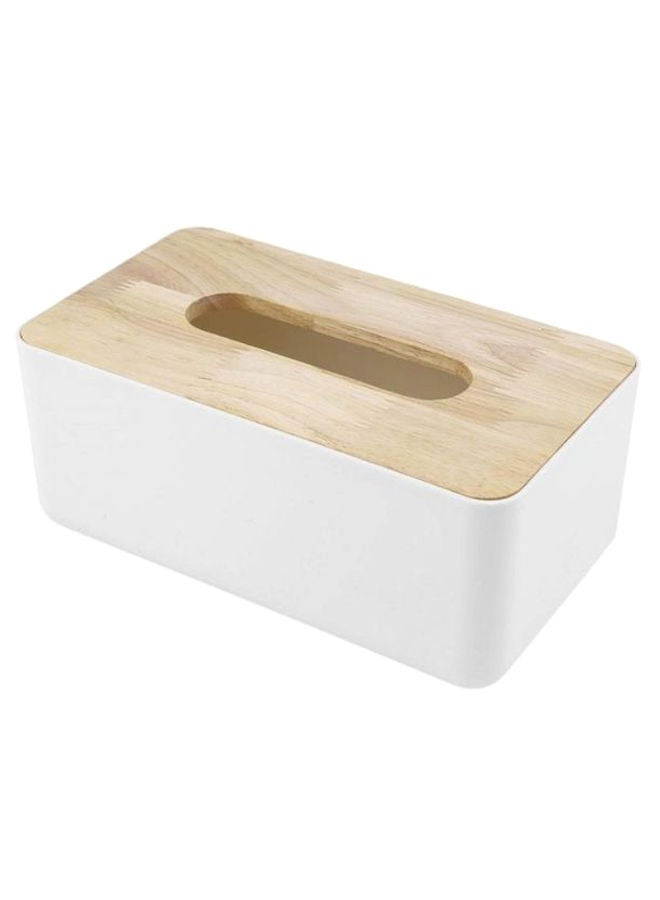 Sinogoodies Removable Tissue Holder Box White/Beige 10 x 13centimeter - Image 2