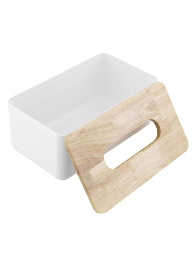 Sinogoodies Removable Tissue Holder Box White/Beige 10 x 13centimeter - Image 1