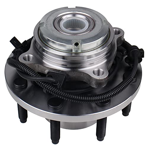 KUSATEC 515020 Front Wheel Bearing and Hub Assembly Compatible with Ford F250/Super Duty, F350/Super Duty 1999-2002, Ford Excursion 2000-2005, 8 Lug Bolts - Image 1