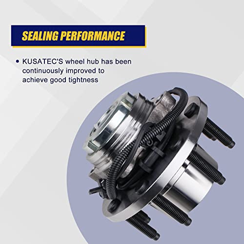 KUSATEC 515020 Front Wheel Bearing and Hub Assembly Compatible with Ford F250/Super Duty, F350/Super Duty 1999-2002, Ford Excursion 2000-2005, 8 Lug Bolts - Image 5