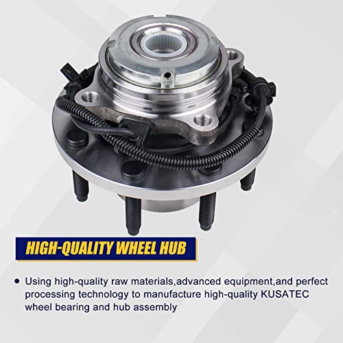 KUSATEC 515020 Front Wheel Bearing and Hub Assembly Compatible with Ford F250/Super Duty, F350/Super Duty 1999-2002, Ford Excursion 2000-2005, 8 Lug Bolts - Image 3