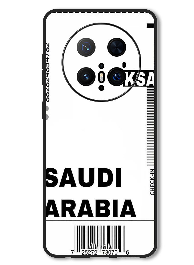 Theodor Case Compatible with Huawei Mate 70 Pro/ 70 Pro + Protection Shockproof Bumper Cover Saudi boarding pass - Image 1