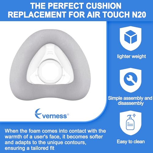 Everness 2 Packs Replacement Cushion M for AirTouch N20 Optimized Comfort Secure Seal with Memory Foam New Version Superior Value Durable Replacement Supplies by EvernessM - Image 5