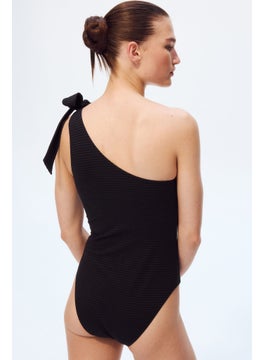 H&M Padded-Cup One-Shoulder Swimsuit  - Image 2