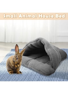 Kathson kathson Rabbit Cave Sleeping Bed Guinea Pig Hideout Cozy House Pet Soft Warm Fleece Winter Slipper Cushion Small Animal Nest Cage for Ferrets Squirrel Hamster Chinchilla Rat Hedgehog Bunny  - Image 5