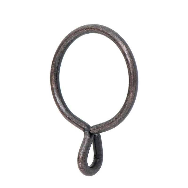 Ivilon Drapery Eyelet Curtain Rings - 1.7" Ring for Curtain Hook Pins, Set of 14 - Oil Rubbed Bronze (ORB) - Image 1