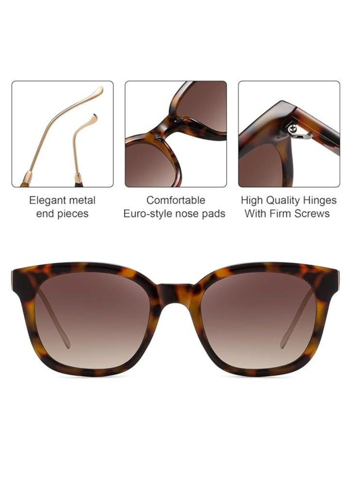 SYOSI Polarized Sunglasses for Women Men Classic Square Sunglasses Retro Trendy Shades Sun Glasses UV400 Protection Lens Vintage 100% UV Protection - Image 4