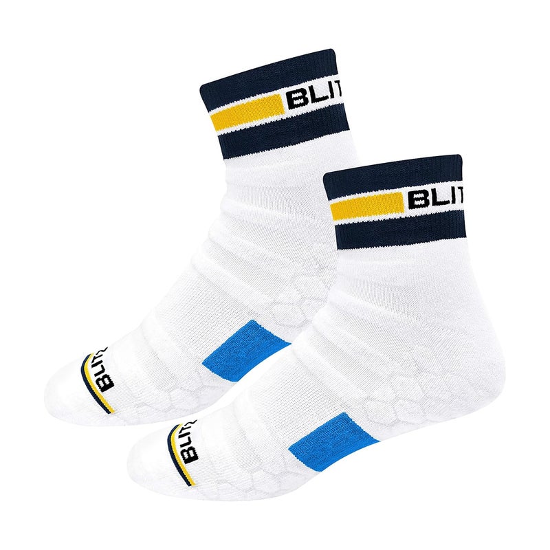 BLITZSOX Hi-Tech Performance Sports Socks for Men (Badminton, Running, Gym & Indoor Training), Pack of 3 - Image 4