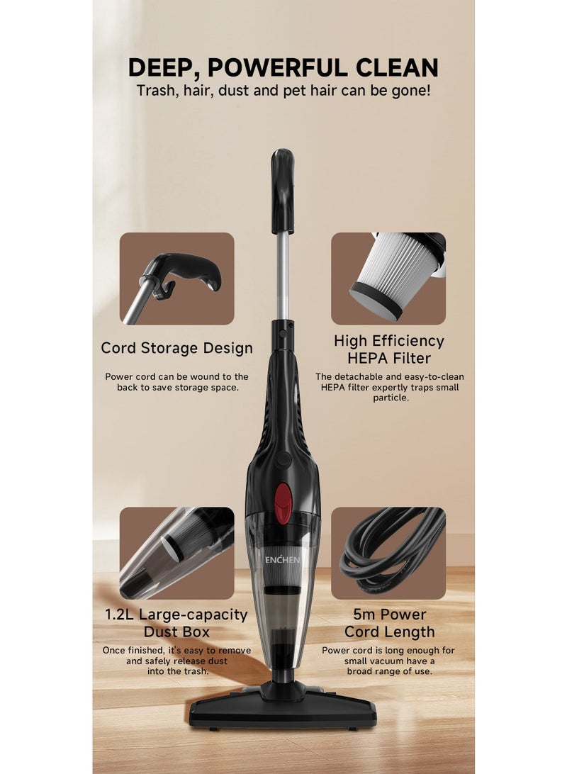 ENCHEN Household Handheld Vacuum Cleaner V1 – 650W Power, 14KPa Suction, 1.2L Capacity | Authorized UAE Distributor
