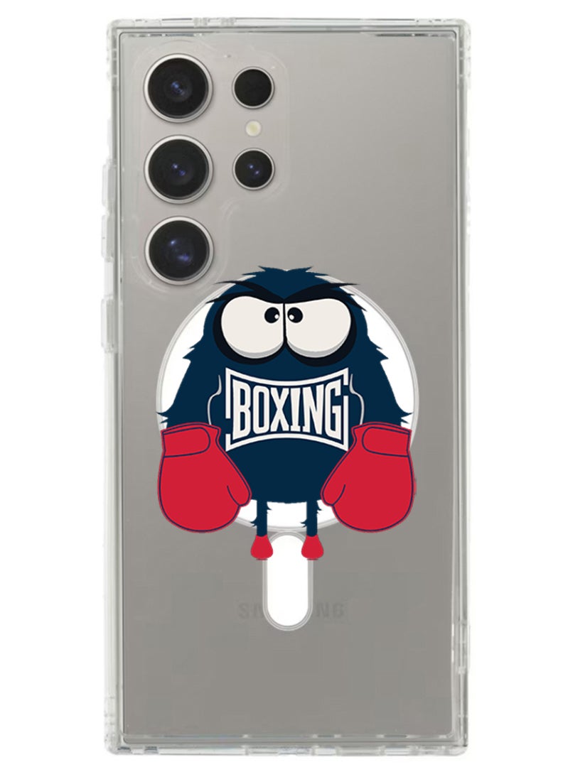 Theodor Magnetic Case for Samsung Galaxy S24 Ultra 6.8-inch Compatible with MagSafe Wireless Charging, Shockproof Phone Bumper Cover Boxing - Image 1