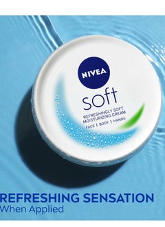 Nivea Nivea Moisturising Cream Soft Refreshing Face Body Hands  50ml  - Image 3