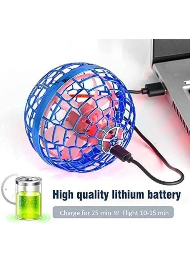 رقطة لعبة الكرة الطائرة، سبينر بوميرانج محدث | كرة دوارة 360° مضيئة بتقنية LED | طائرة درون صغيرة سحرية تعمل باليد للأطفال والكبار - Image 2