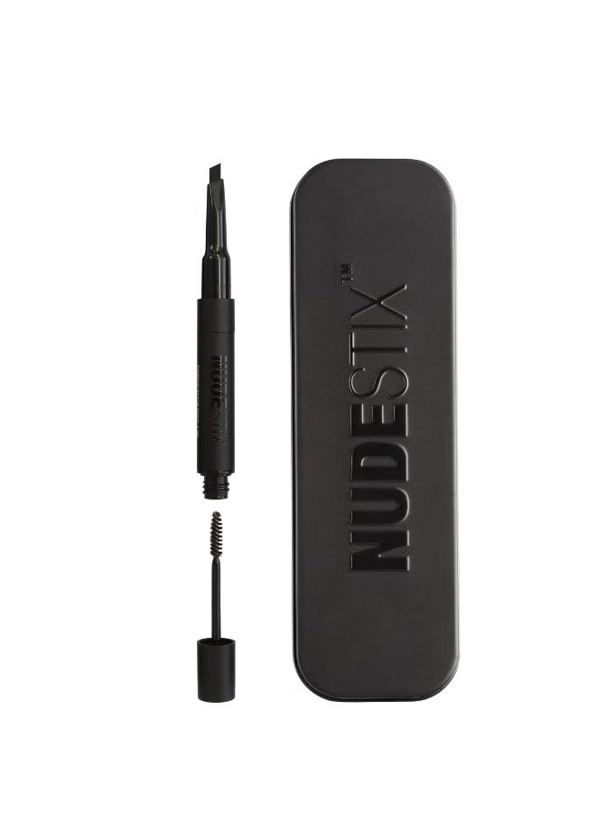 NUDESTIX Eyebrow Stylus Pencil and Gel - Brown/Black - Image 1