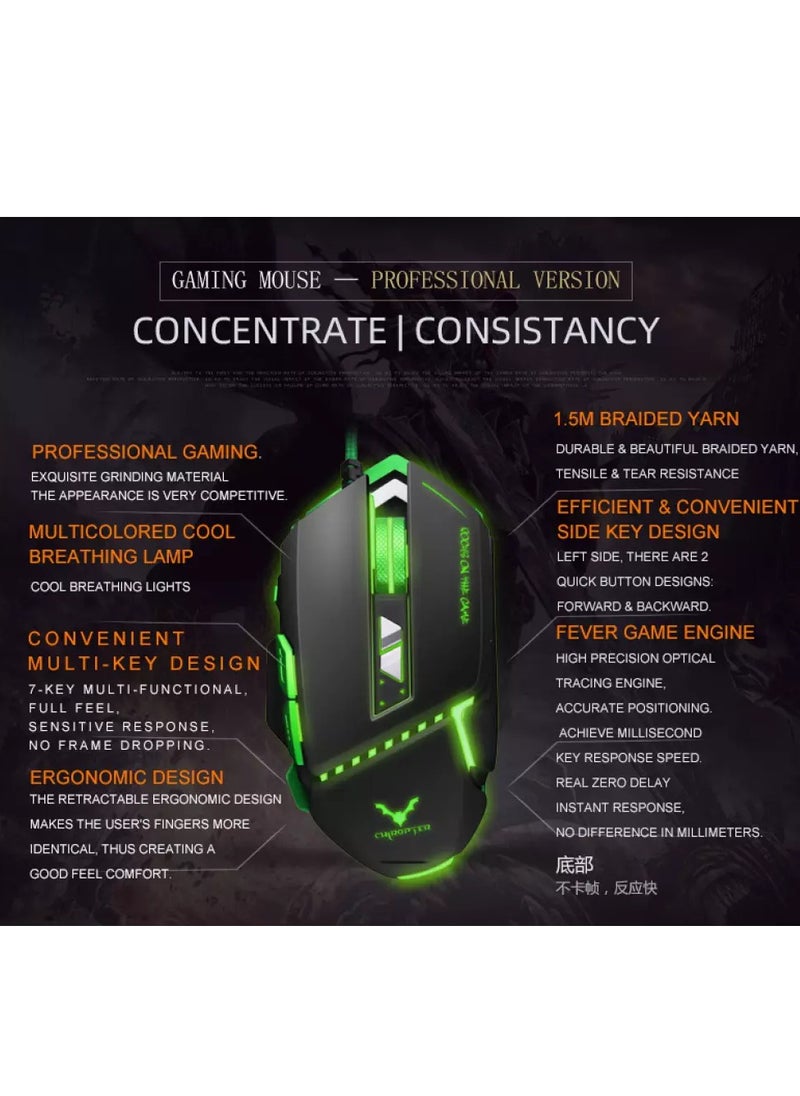 Wesdar - GM2 Gaming Mouse - Optical Sensor 3,600 DPI - 8 Buttons - Image 1