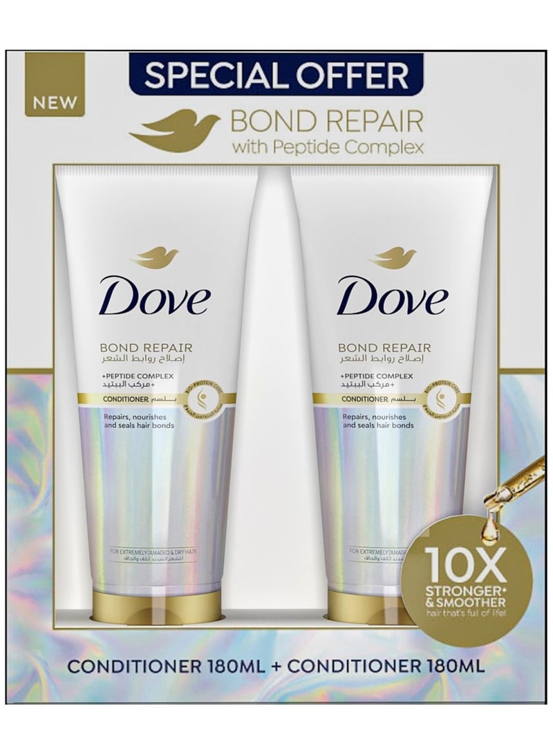 طقم بلسم دوف لإصلاح الشعر المكثف 180 مل