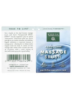 Earth Therapeutics Earth Therapeutics, Ergo-Form™, Massage Brush, 1 Brush  - Image 4