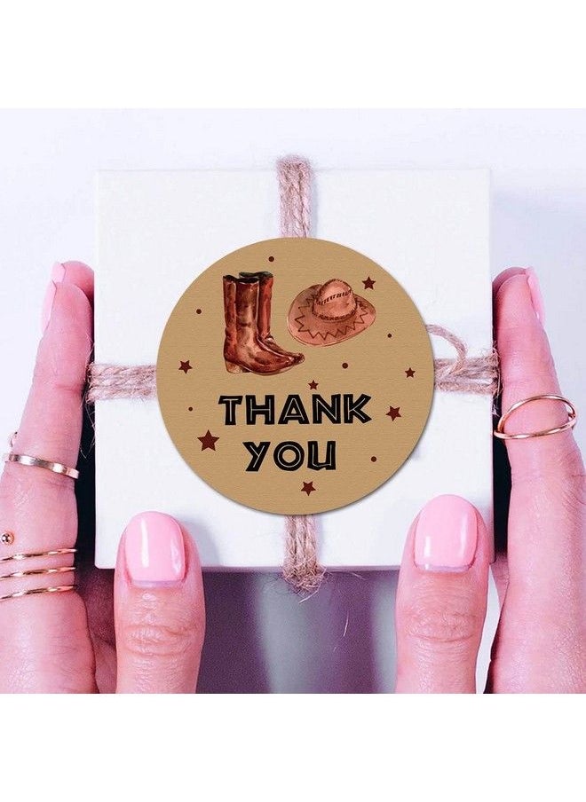 MAGJUCHE - Cowboy Boots Thank You Stickers 2 Inch Boy Western Birthday Baby Shower Party Favor Labels 40Pack - Image 1
