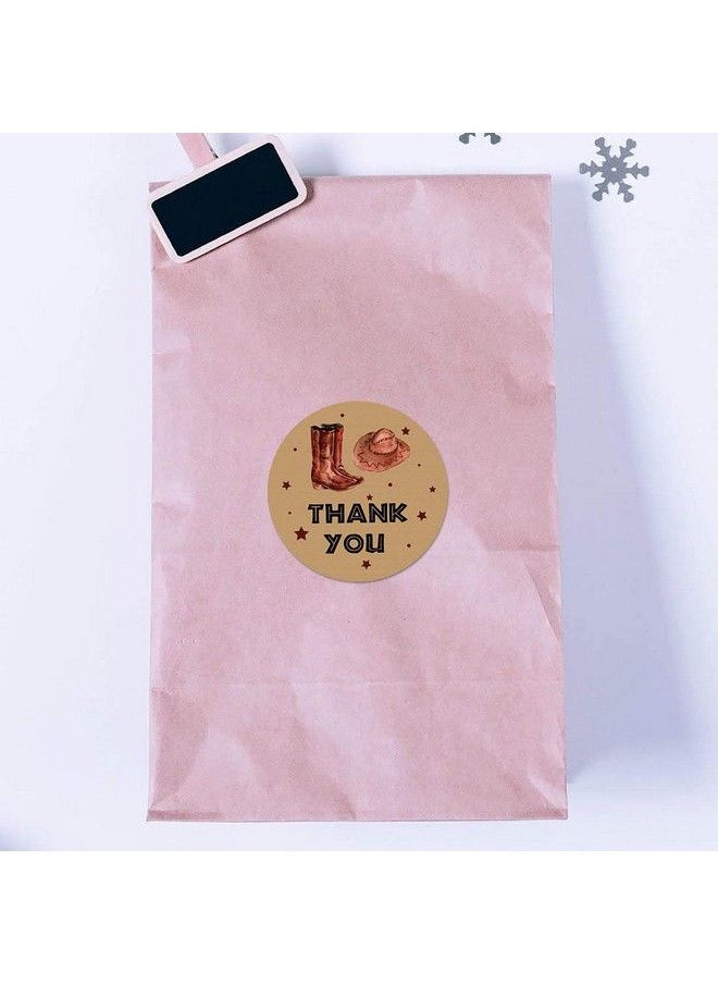 MAGJUCHE - Cowboy Boots Thank You Stickers 2 Inch Boy Western Birthday Baby Shower Party Favor Labels 40Pack - Image 1