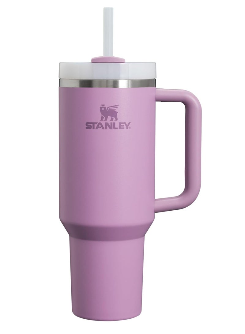 ستانلي كوب Stanley Quencher H2.O FlowState™ سعة 40 أونصة من الكوارتز الوردي 2.0 بنفسجي  - Image 1