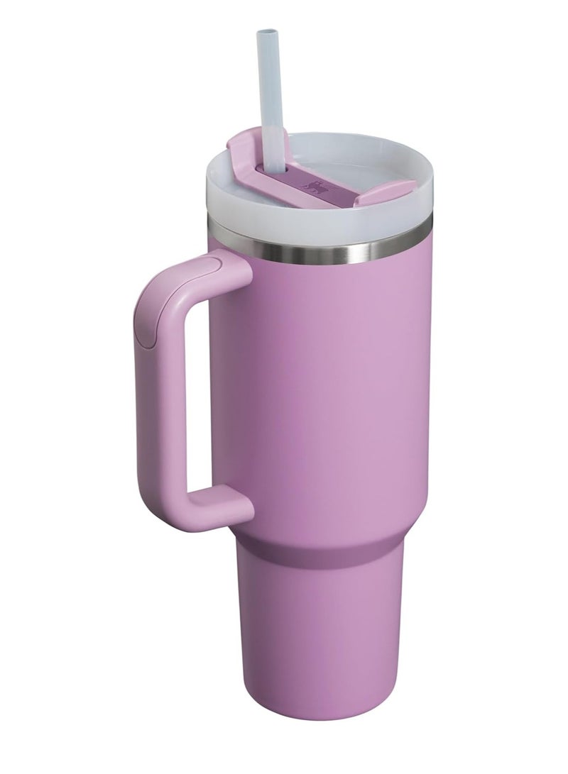 ستانلي كوب Stanley Quencher H2.O FlowState™ سعة 40 أونصة من الكوارتز الوردي 2.0 بنفسجي  - Image 2