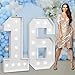 imprsv Marquee Numbers Large 16thBirthday Decorations 4ft Light Up Number Party Decor 16 Year Old Girl and Boy Birthday Decoration Backdrop Anniversary Cardboard Big Mosaic Balloon Frame Number 16 - Image 3