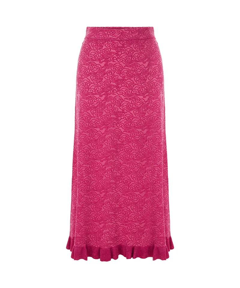 ابيكول Jacquard Knit Skirt