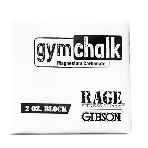 Rage Fitness Gym Chalk Block (2oz), Magnesium Carbonate Athletic Chalk Block for Excellent Grip, Gym Workout Grip Chalk, Weightlifting, Gymnastics, Rock Climbing White - Image 1