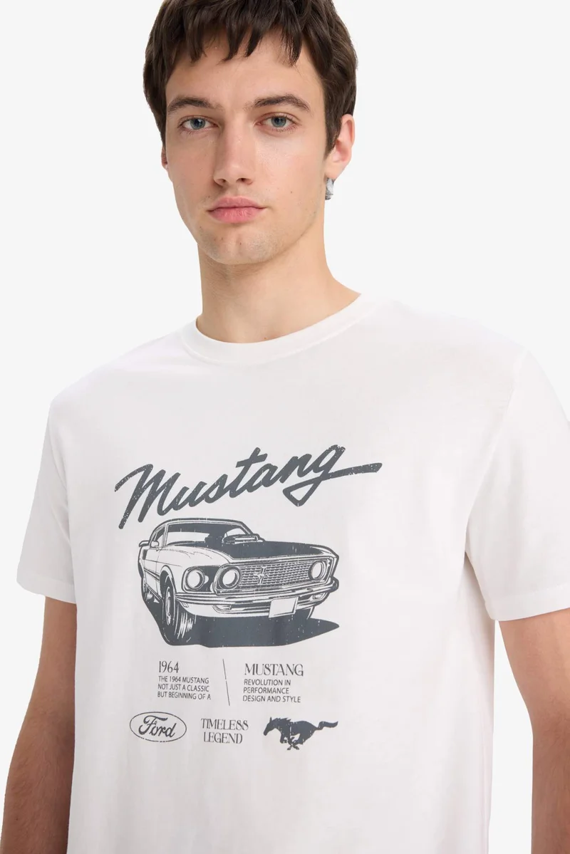 DeFacto Cotton Ford Motor Company Regular Fit Crew Neck T-shirt