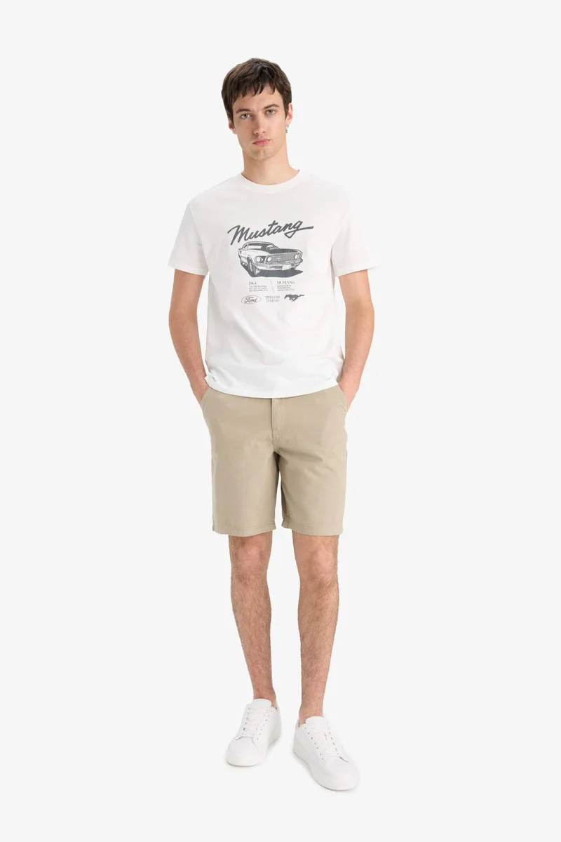 DeFacto Cotton Ford Motor Company Regular Fit Crew Neck T-shirt