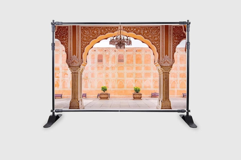 Backdropon خلفيات تصوير فن العمارة الداخلية القديمة قماش ستارة خلفية طبيعية خلفية عيد ميلاد دعامة كشك تصوير بحجم 5 أقدام ارتفاع و 8 أقدام عرض (5 * 8) - Image 2