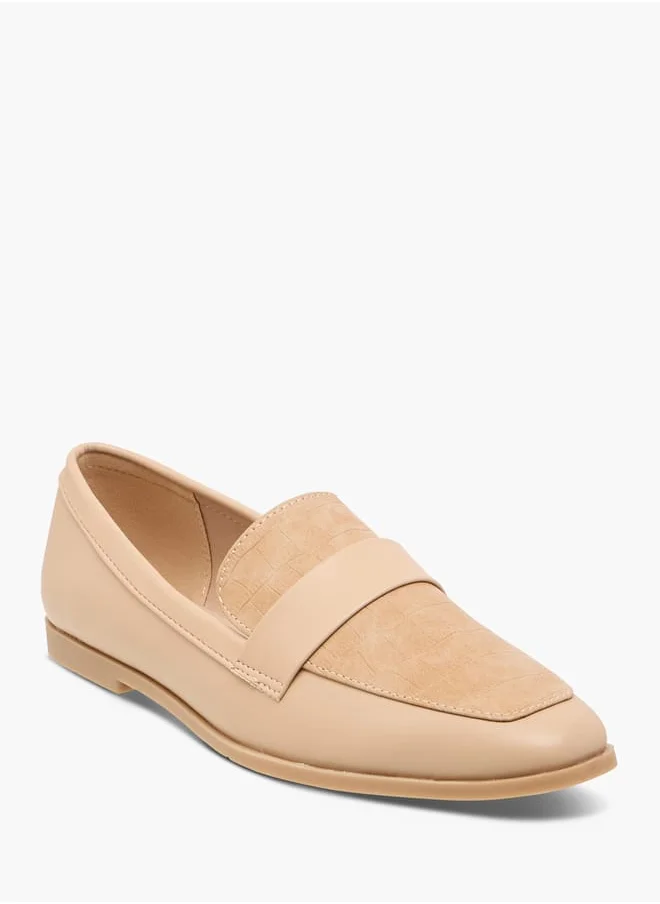 سيليست Women's Textured Slip-On Ballerina Shoes