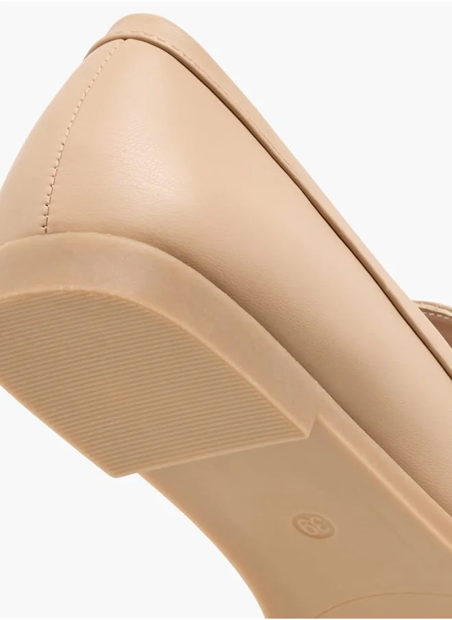 Celeste Women's Textured Slip-On Ballerina Shoes