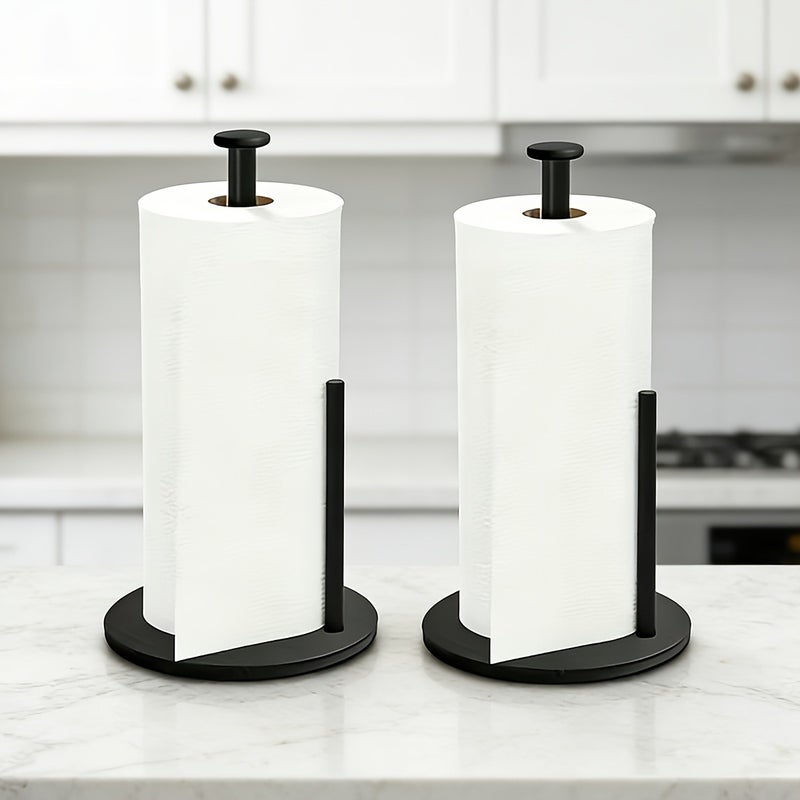 Heavy-Duty Kitchen Paper Towel Holder with Weighted Base-Space-Saving Countertop Storage Unit.Modern Design Style Suitable for Tissues And Toilet Paper.Durable Kitchen Utensil Storage Solution.Kitchen Paper Towel Holder - Image 5