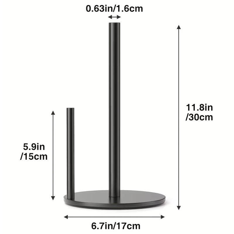 Heavy-Duty Kitchen Paper Towel Holder with Weighted Base-Space-Saving Countertop Storage Unit.Modern Design Style Suitable for Tissues And Toilet Paper.Durable Kitchen Utensil Storage Solution.Kitchen Paper Towel Holder - Image 4