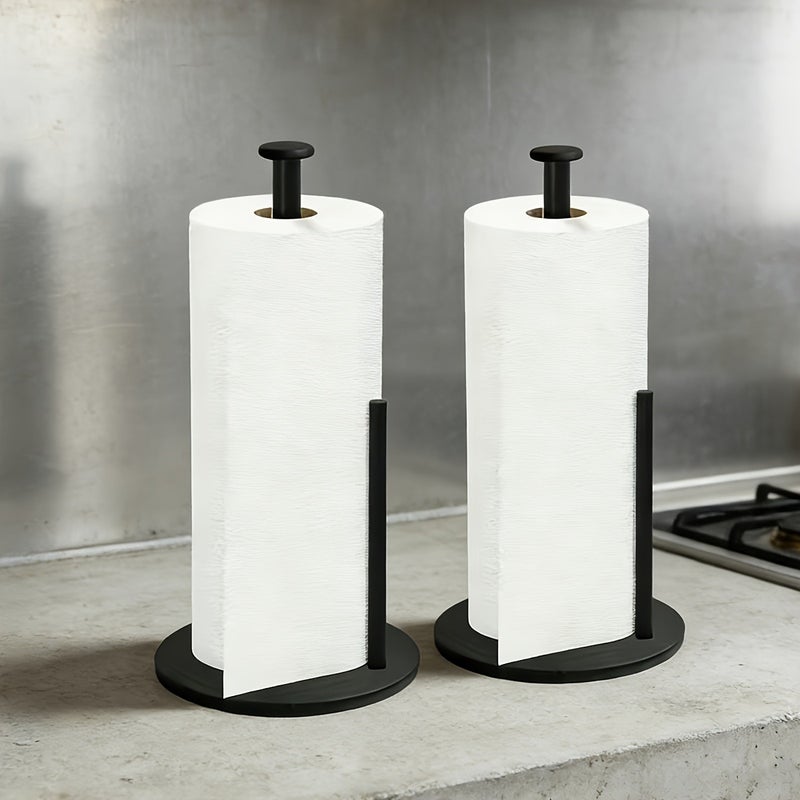 Heavy-Duty Kitchen Paper Towel Holder with Weighted Base-Space-Saving Countertop Storage Unit.Modern Design Style Suitable for Tissues And Toilet Paper.Durable Kitchen Utensil Storage Solution.Kitchen Paper Towel Holder - Image 2