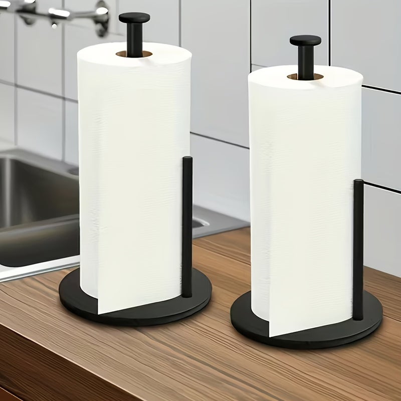 Heavy-Duty Kitchen Paper Towel Holder with Weighted Base-Space-Saving Countertop Storage Unit.Modern Design Style Suitable for Tissues And Toilet Paper.Durable Kitchen Utensil Storage Solution.Kitchen Paper Towel Holder - Image 3
