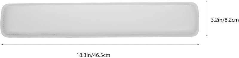 Keyboard Wrist Rest Pad for Office and Home Use Non-Skid Portable Keyboard Wrist Cushion White Ergonomic Hand Support for Comfortable Typing - Image 2