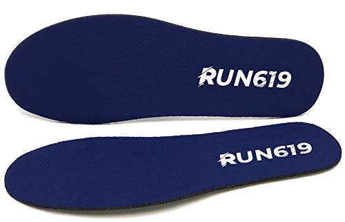 Run 619 Zero Drop Shoe Insoles, Traditional Shape, Foot Forming, Regular Width - Thin, Firm, Flat Shoe Inserts - Men's Size 14 - Image 1