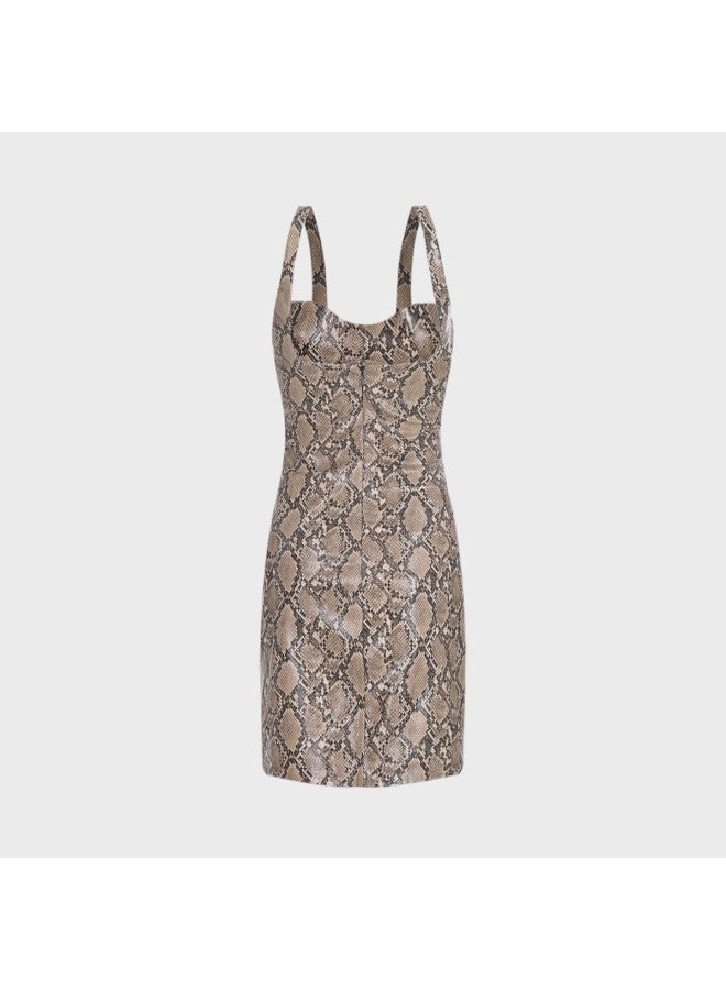 Zara european & American Fashion Waist-cinching Bodycon Tank Dress - Image 3