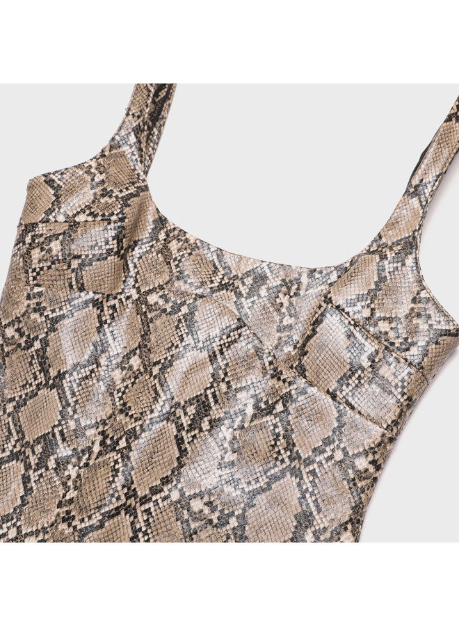 Zara european & American Fashion Waist-cinching Bodycon Tank Dress - Image 5