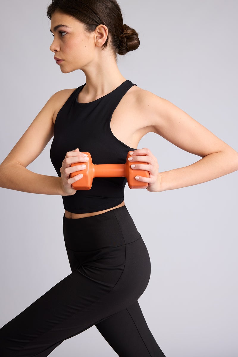 DeFacto Black Woman DeFactoFit Padded Stretchy Fabric Sports Bra Casual - Image 2