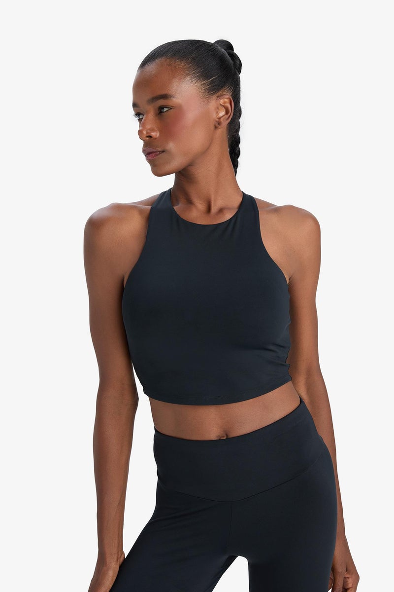 DeFacto Black Woman DeFactoFit Padded Stretchy Fabric Sports Bra Casual - Image 4
