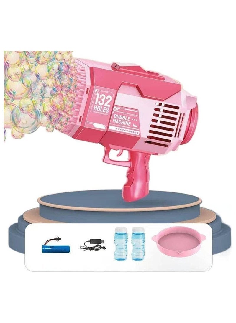 132 Bubble Gun for Kids with Bubble Solution – Automatic 132 Hole Bubble Machine Gun Toy – Creates Thousands of Bubbles Instantly – Safe, Easy-to-Use Bubble Blower for Outdoor and Indoor Fun – Perfect Gift for Kids’ Parties and Playtime  - Image 4