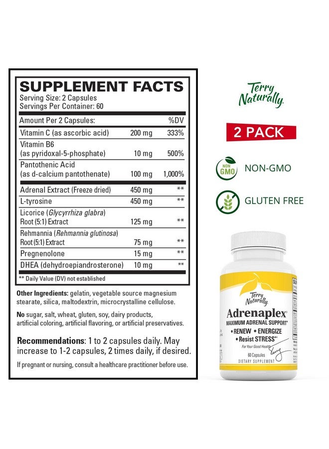 Terry Naturally Adrenaplex 2 Pack 60 Capsules - Image 5